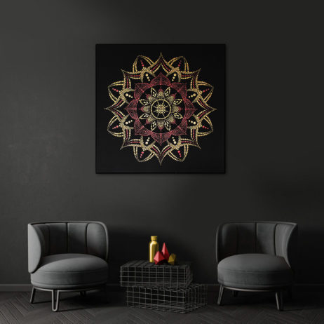 Mandala Dot Painting Art Design Muur Bloemen Handgemaakt Schilderij Decoratie T-code cadeaus en decoratie