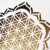 Deco 3D lijst Flower of Life goud wit decoratie T-code woondeco & cadeaus