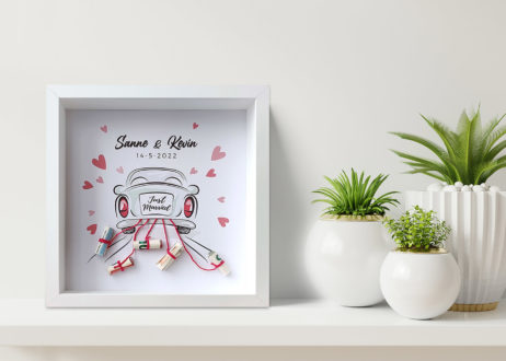 Orgineel geld trouwcadeau T-code woondeco & cadeaus