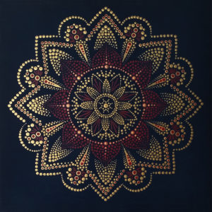 Mandala Dot Painting Art Design Muur Bloemen Handgemaakt Schilderij Decoratie