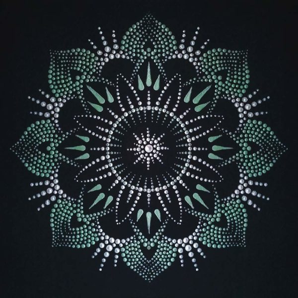 Mandala Dot Painting Art Design Muur Handgemaakt Schilderij Decoratie T code cadeaus en decoratie