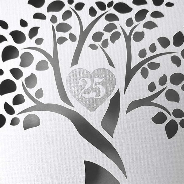 Silberhochzeit 3D Stammbaum 25 Jahre verheiratet