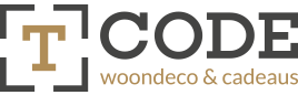 logo T-code woondecoratie & cadeaus